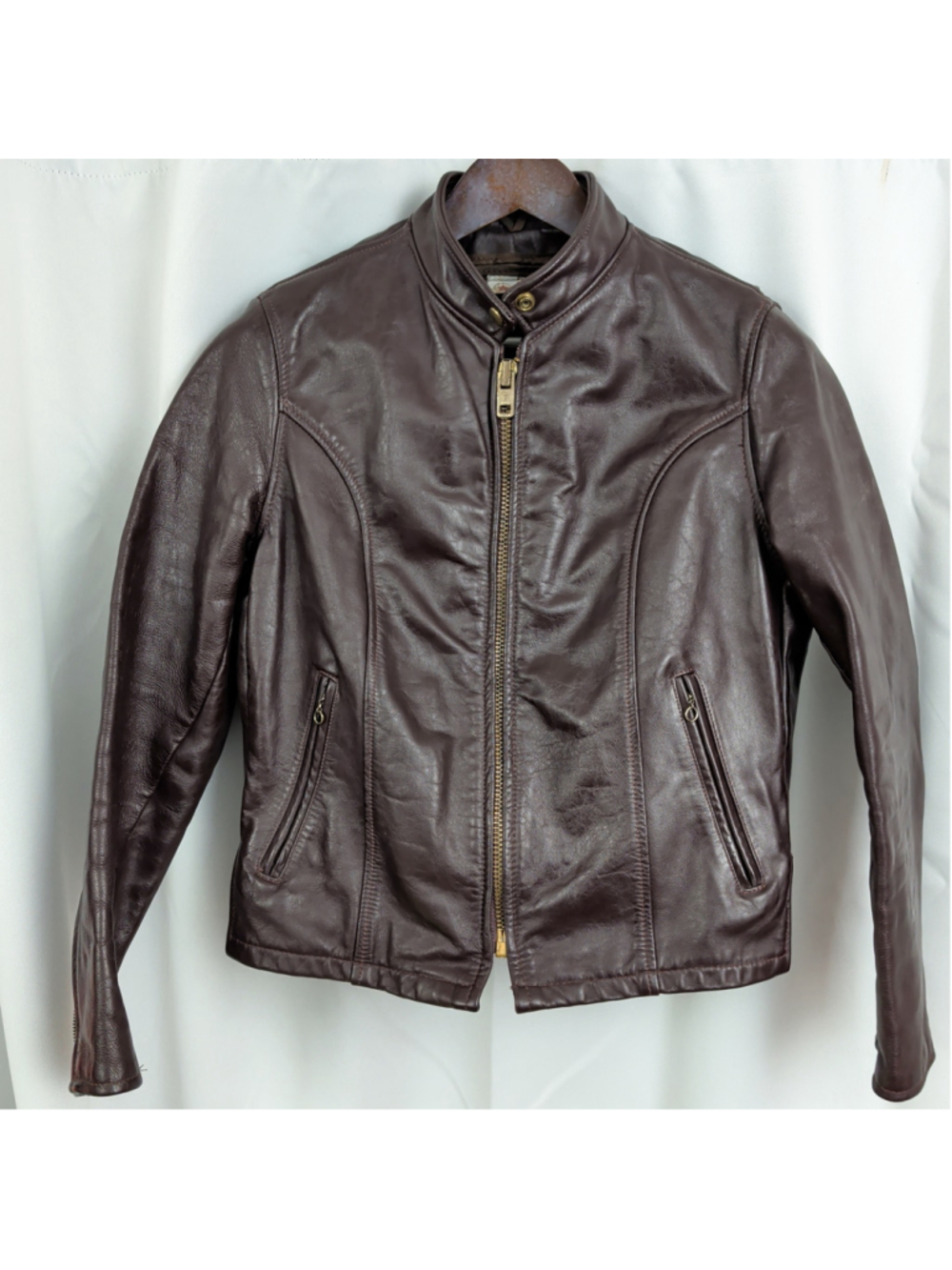 Vintage Cafe Racer Style Leather Jacket Youth 14